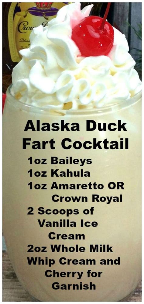 reindeer fart shot recipe|duck fart drink alaska.